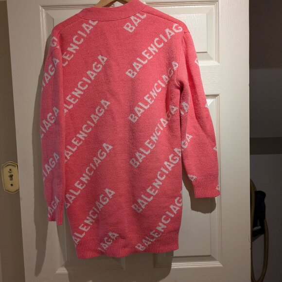 Balenciaga All-Over Logo Cardigan - Picture 7 of 8